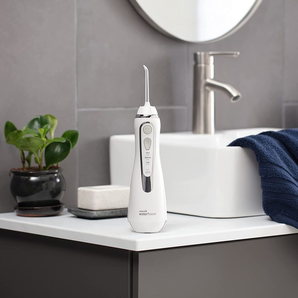 Waterpik Cordless Advanced Water Flosser For Teeth, Gums, Braces, Dental Care With Travel Bag and 4 Tips, ADA Accepted, Rechargeable, Portable, and Waterproof, White WP-560 - Image 12