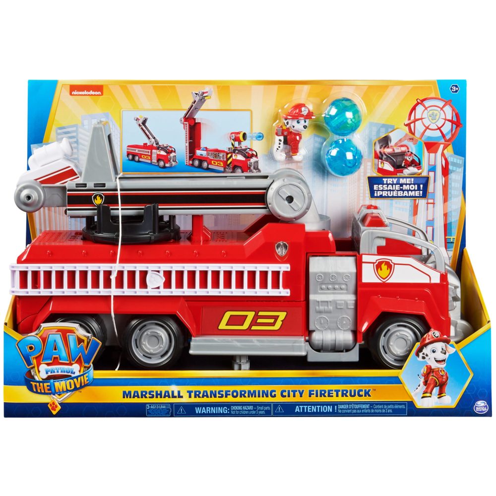 PAW Patrol, Marshall Movie Transforming City Fire Truck Vehicle - Image 3