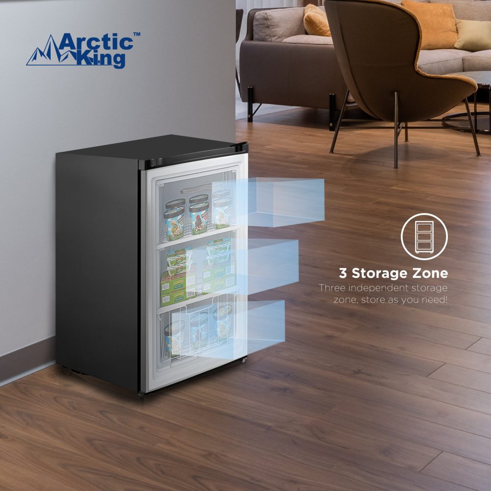 Arctic King 3.0 Cu ft Upright Freezer, Stainless Steel - Image 5