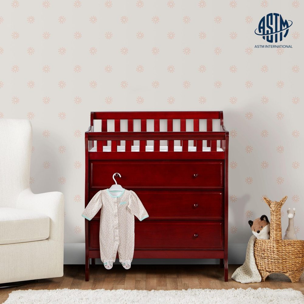 Dream On Me Marcus Changing Table And Dresser, Cherry - Image 2